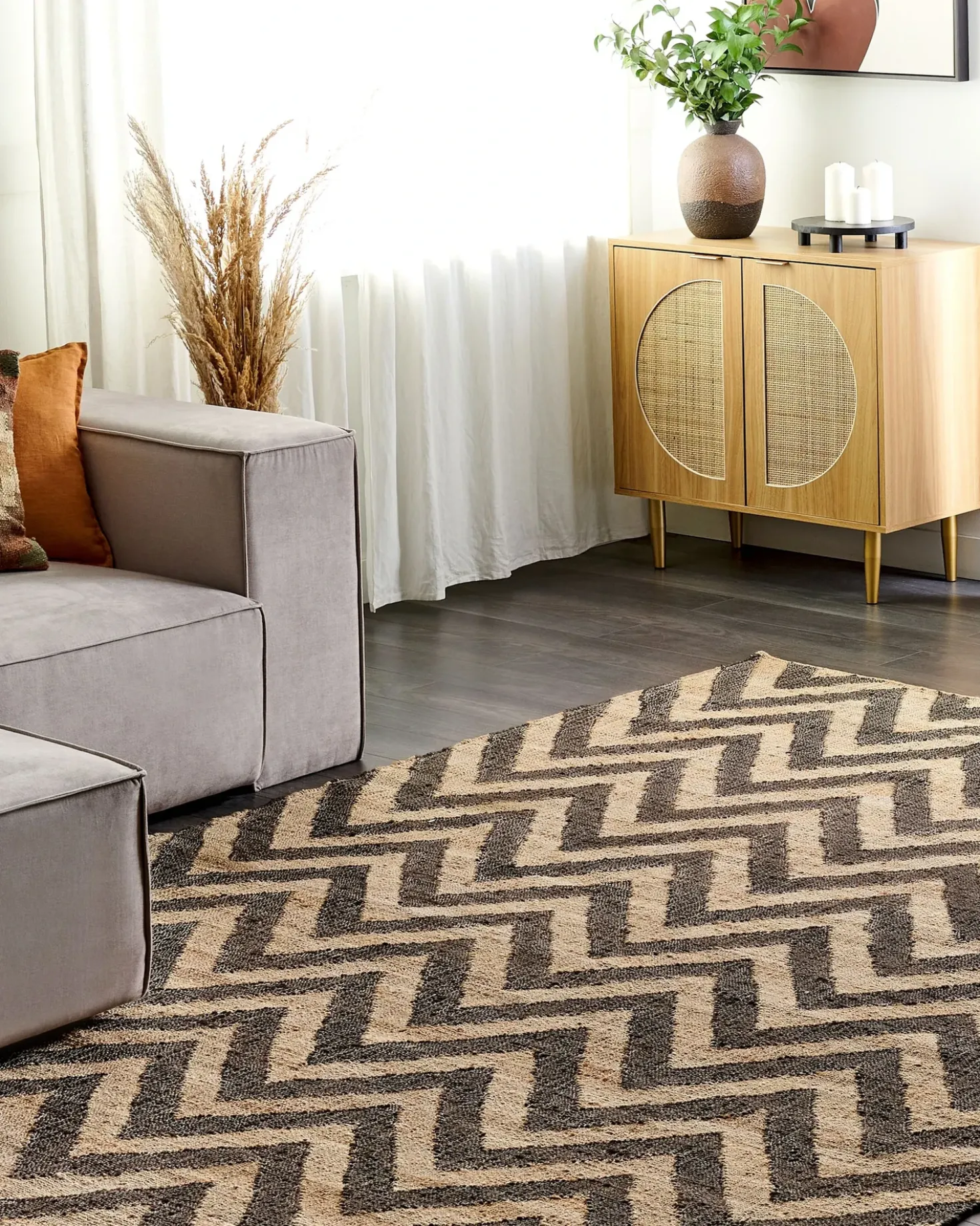 Tappeto DEDEPINARI Beige 200 x 300 cm Iuta