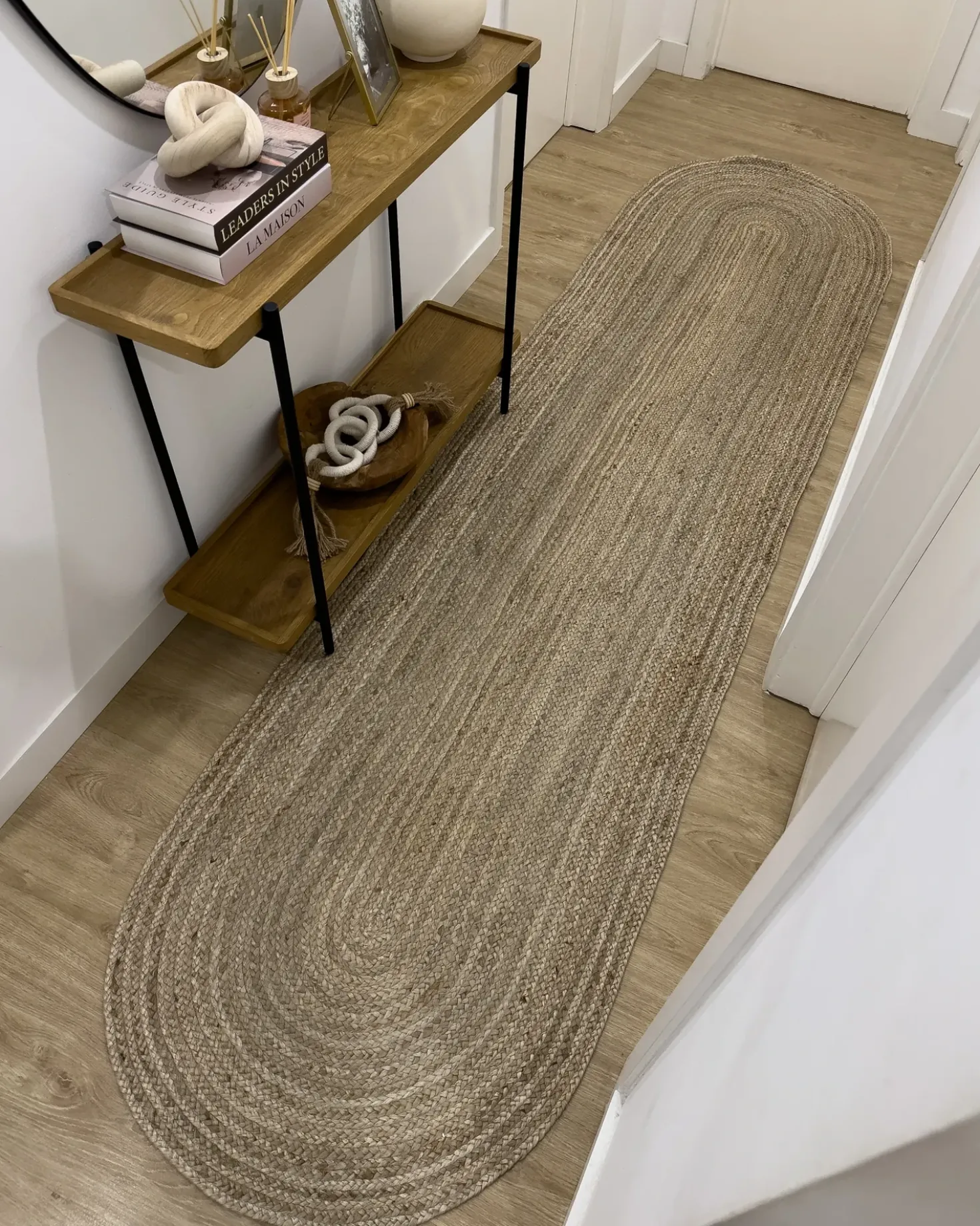 Tappeto DEMIRCI Beige 80 x 300 cm Iuta
