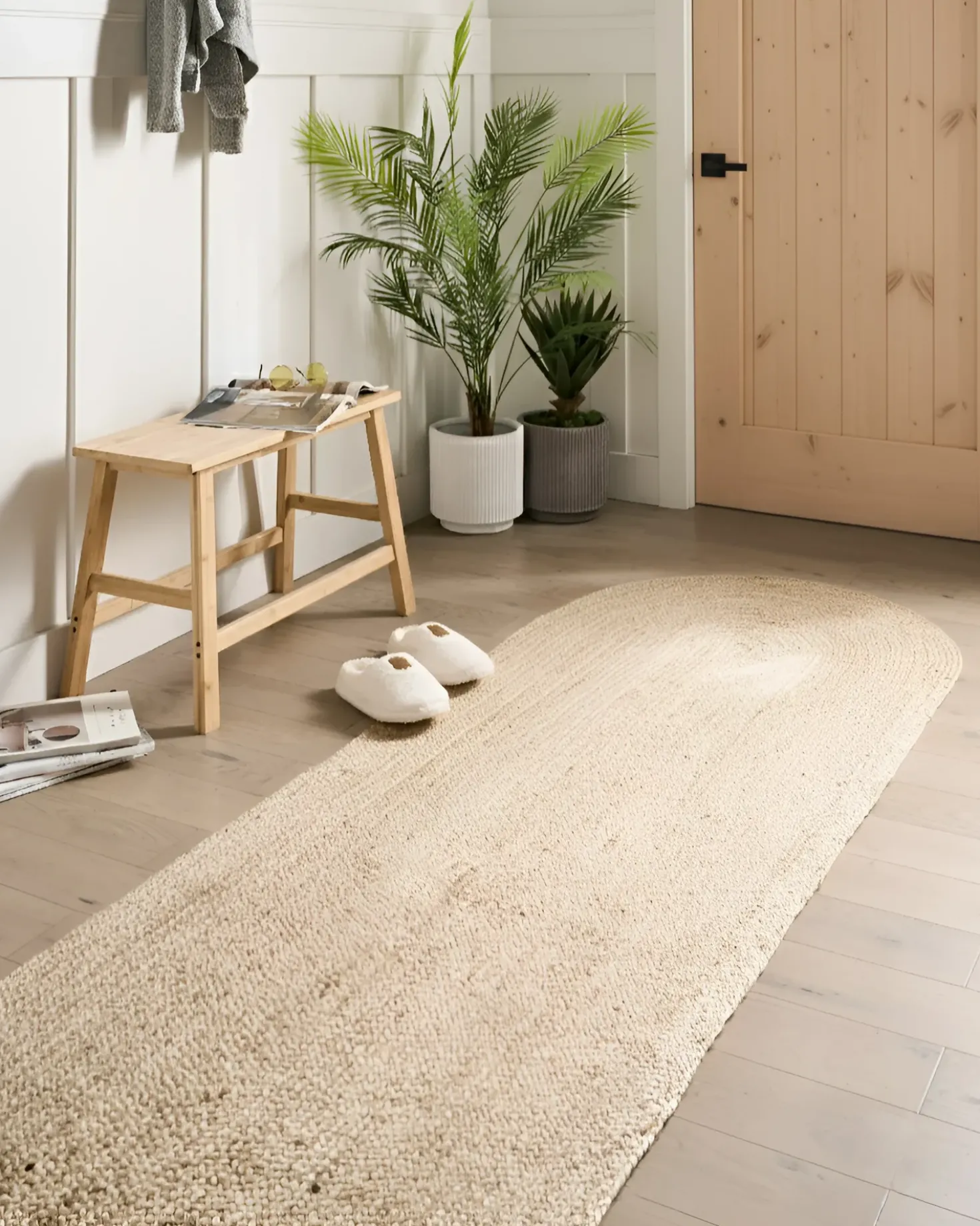 Tappeto DEMIRCI Beige 80 x 300 cm Iuta