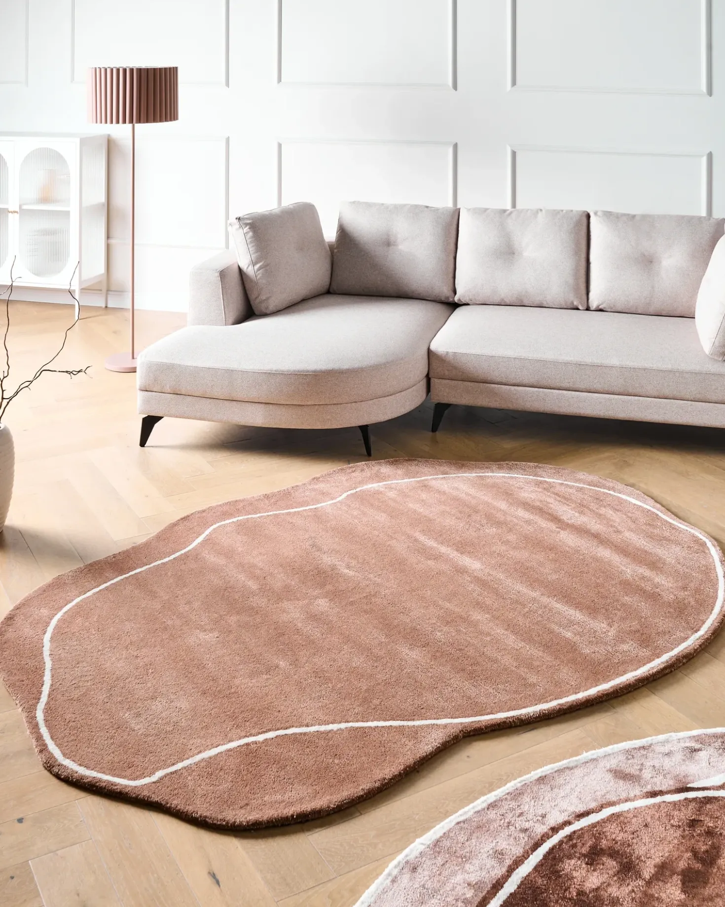 Tappeto DERA Marrone 160 x 230 cm Viscosa