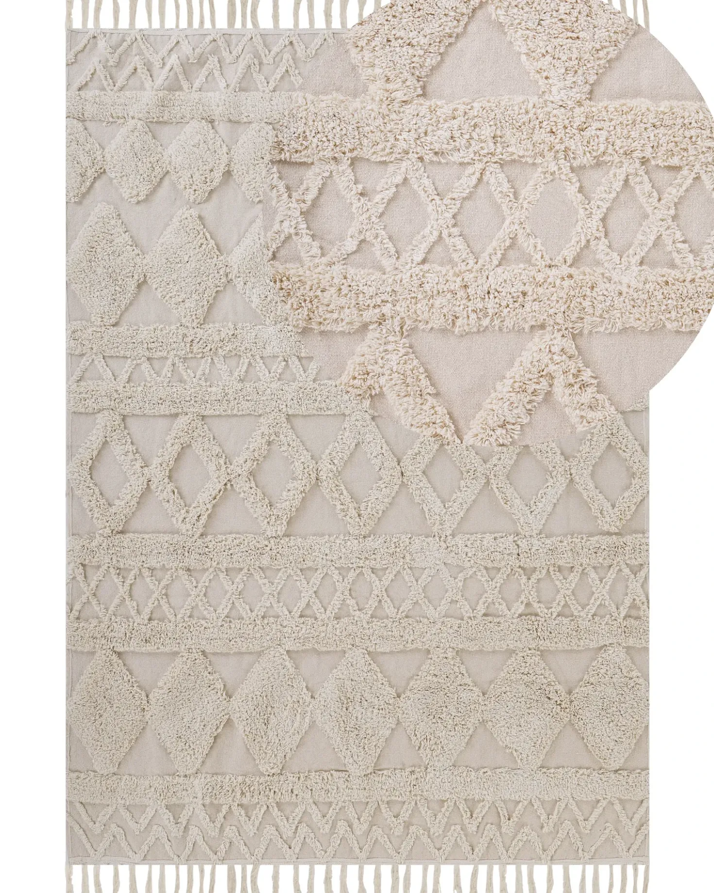 Tappeto DIDIM Beige 160 x 230 cm Cotone