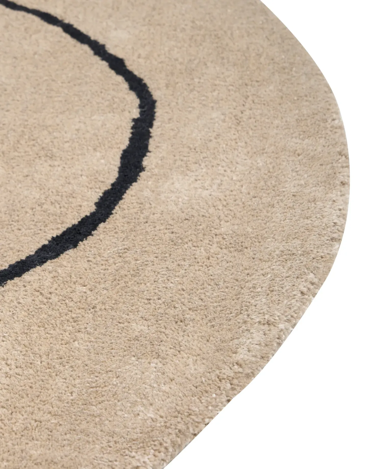 Tappeto DIGRI Beige ø 200 cm Viscosa