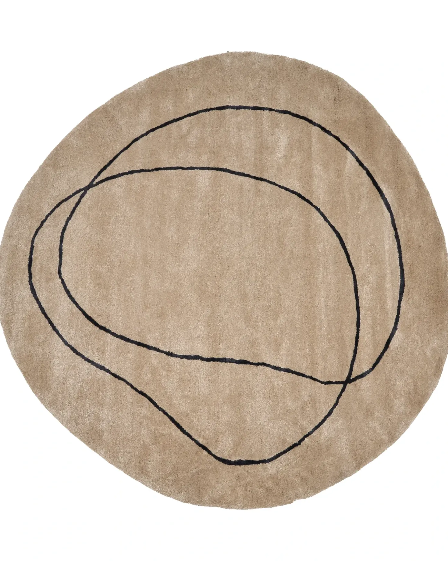 Tappeto DIGRI Beige ø 200 cm Viscosa