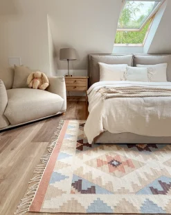 Tappeto DILIJAN Multicolore 160 x 230 cm Cotone Kilim