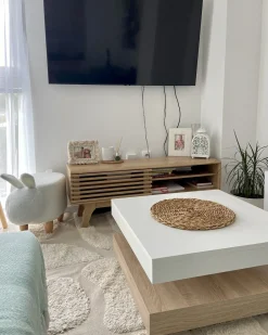 Tappeto DIYADIN Beige 160 x 230 cm Cotone