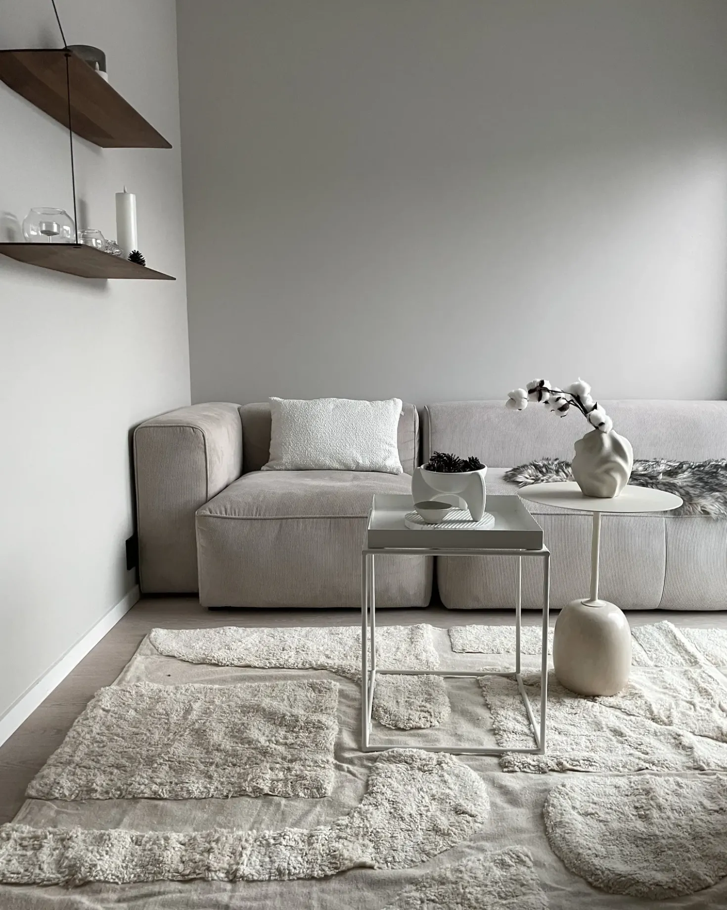 Tappeto DIYADIN Beige 160 x 230 cm Cotone