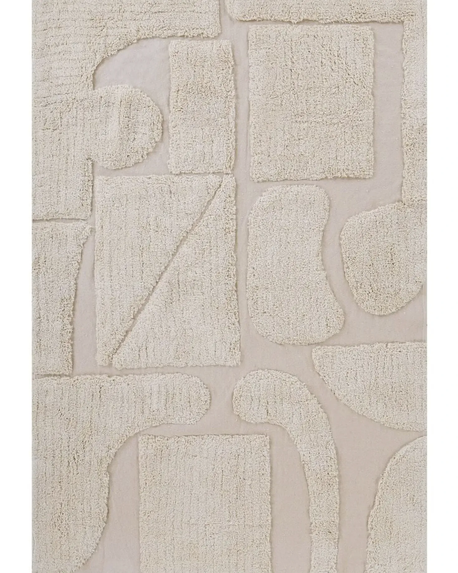 Tappeto DIYADIN Beige 160 x 230 cm Cotone