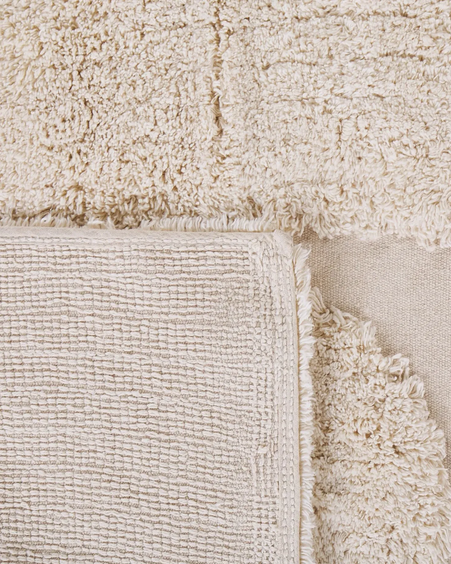 Tappeto DIYADIN Beige 160 x 230 cm Cotone