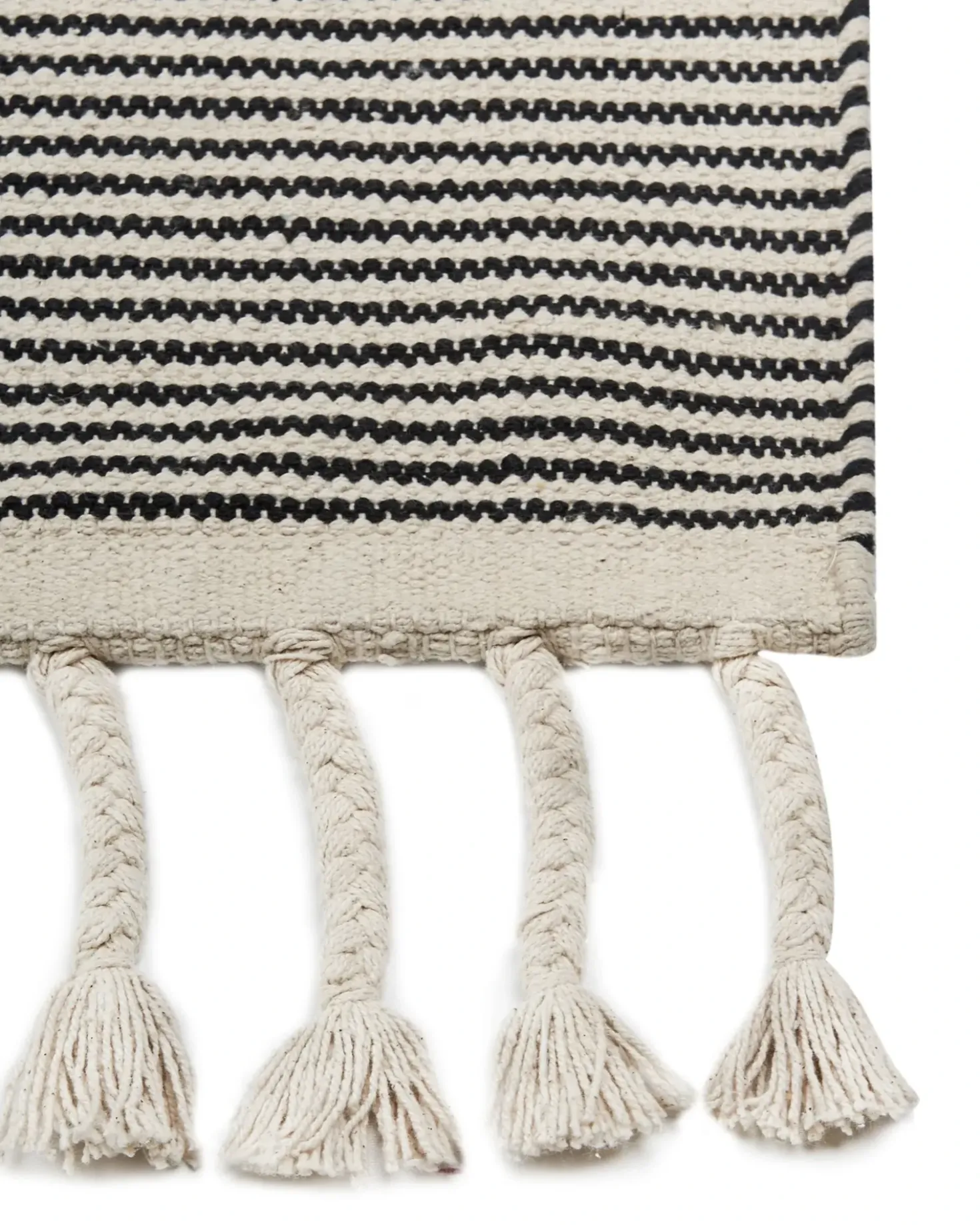 Tappeto DOKUZ Beige 140 x 200 cm Cotone