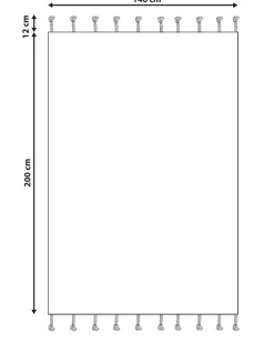 Tappeto DOKUZ Beige 140 x 200 cm Cotone