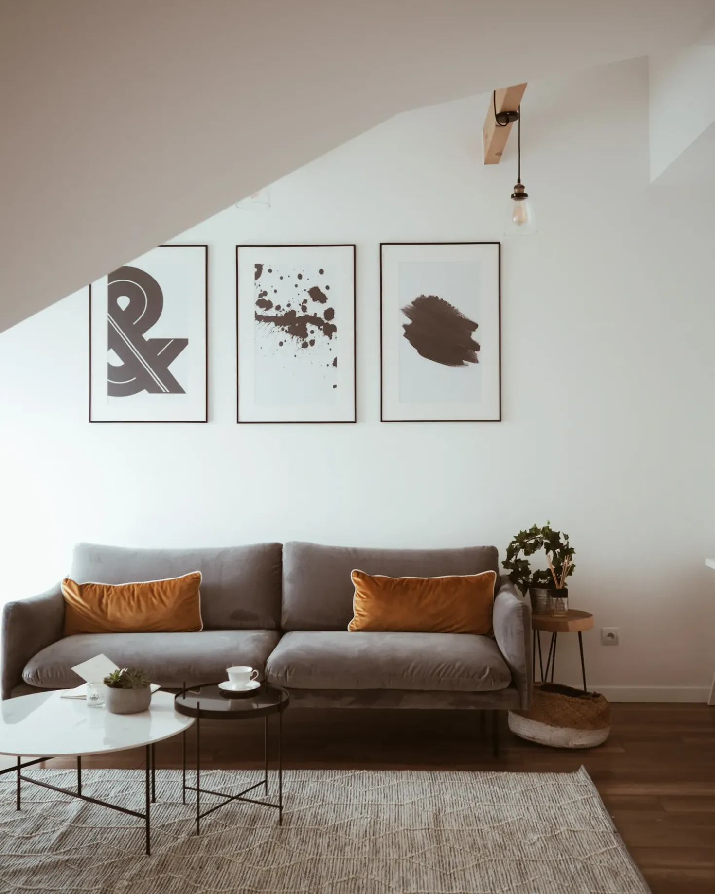 Tappeto EDREMIT Grigio 80 x 150 cm Lana