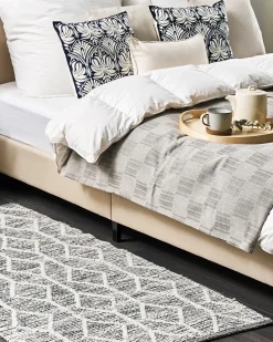Tappeto EDREMIT Grigio 80 x 150 cm Lana