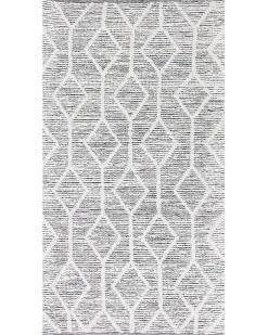 Tappeto EDREMIT Grigio 80 x 150 cm Lana