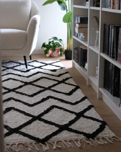 Tappeto ELDES Beige 160 x 230 cm Cotone
