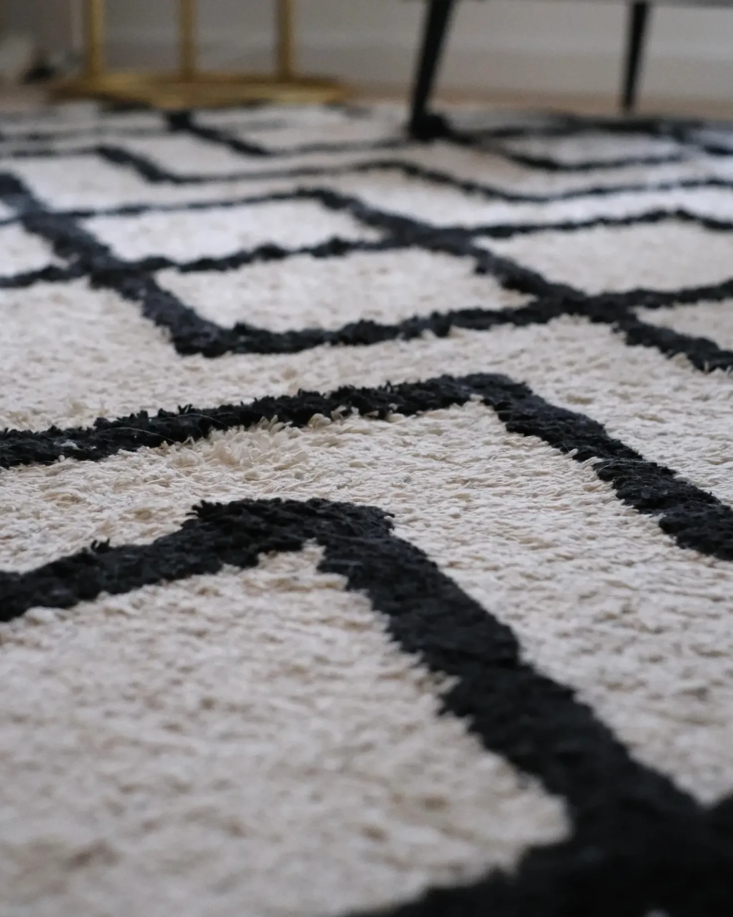 Tappeto ELDES Beige 160 x 230 cm Cotone