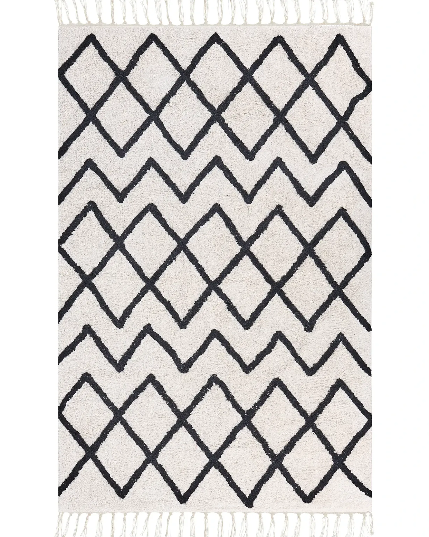 Tappeto ELDES Beige 160 x 230 cm Cotone