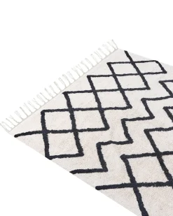 Tappeto ELDES Beige 160 x 230 cm Cotone