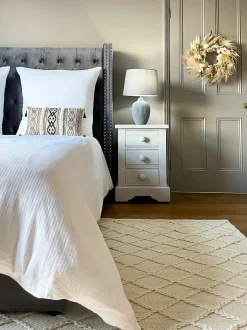 Tappeto ELLEK Bianco 160 x 230 cm Lana