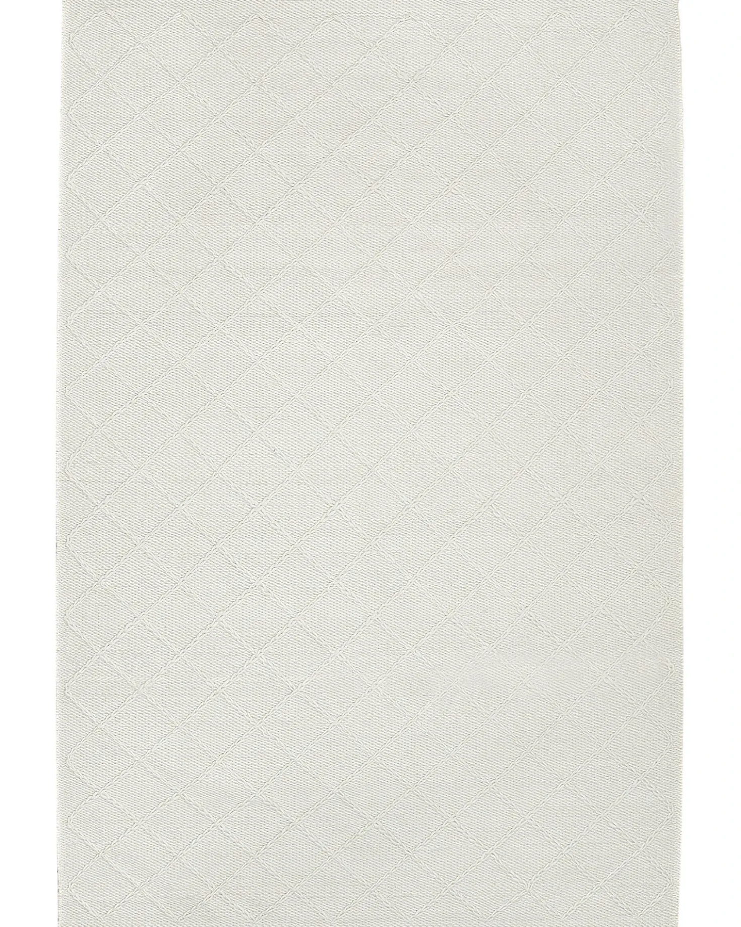 Tappeto ELLEK Bianco 160 x 230 cm Lana
