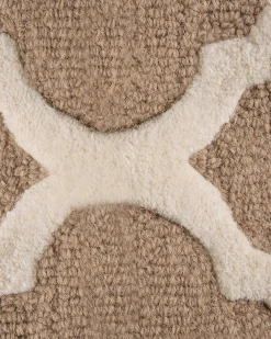 Tappeto ERBAA Beige 80 x 150 cm Lana