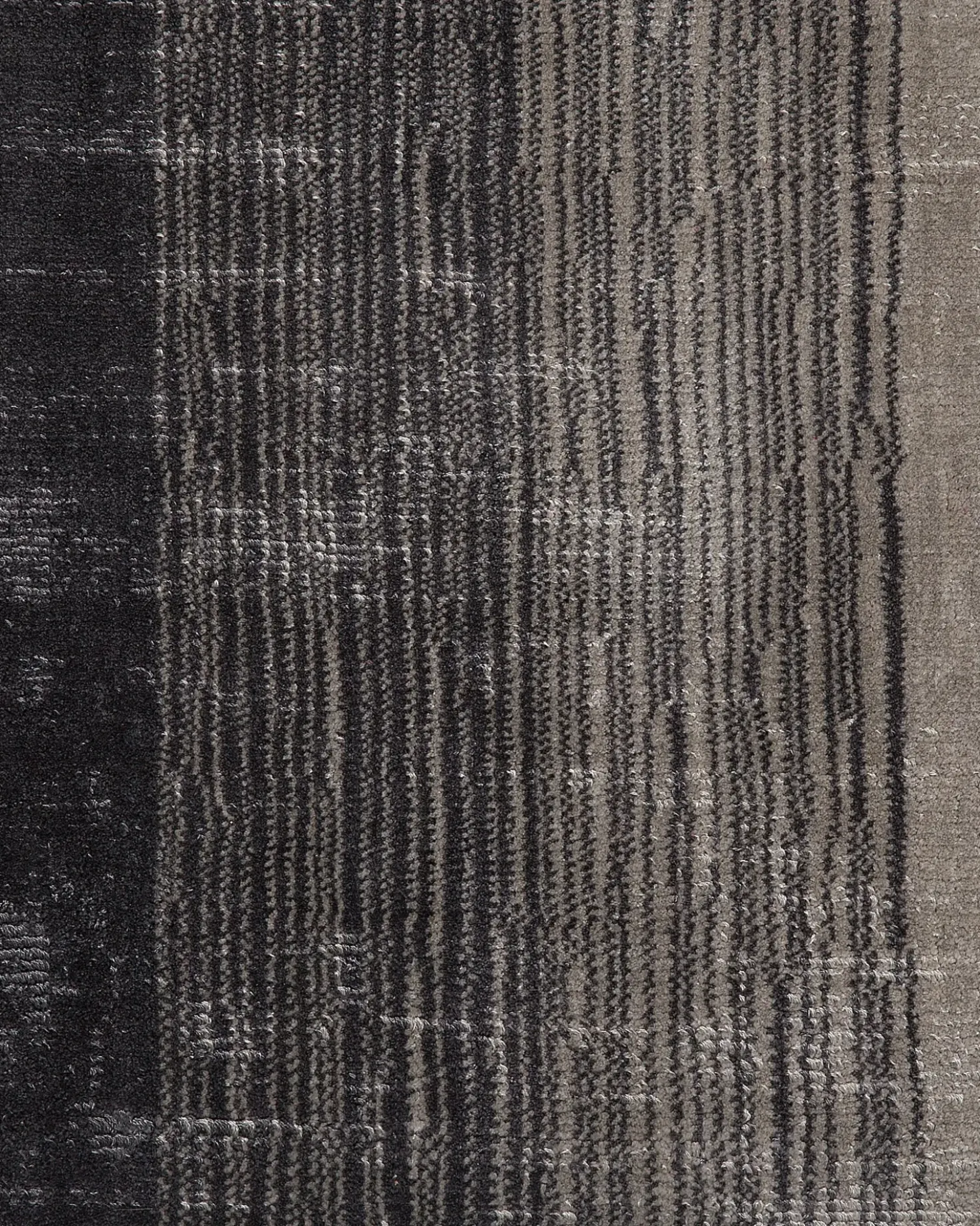 Tappeto ERCIS Nero 200 x 200 cm Viscosa