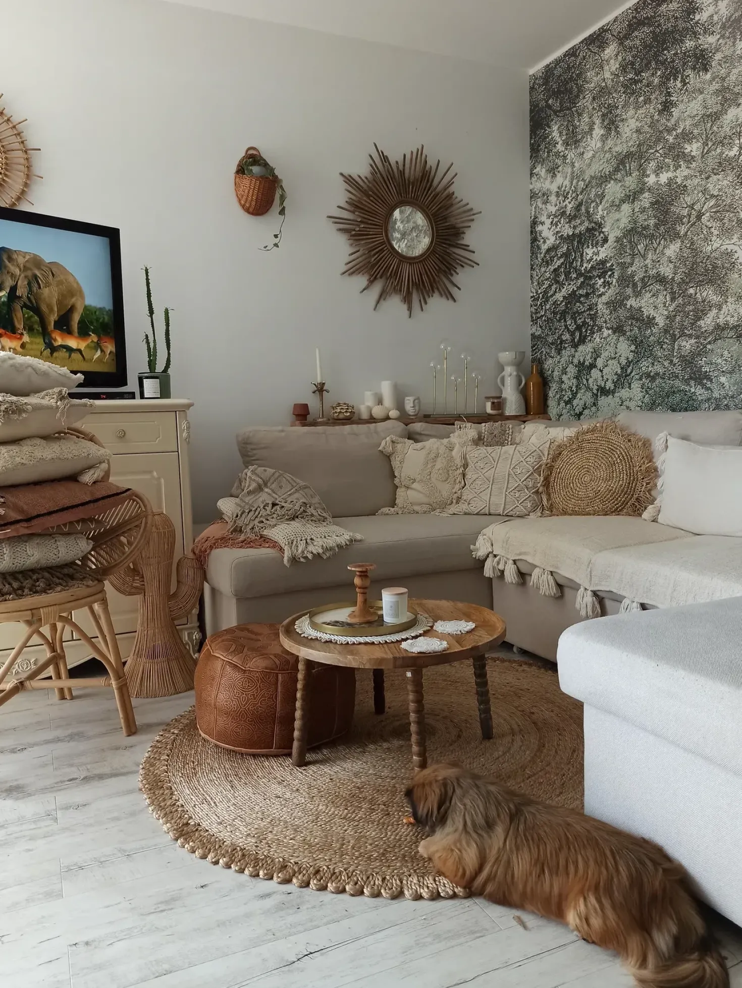Tappeto ERENCE Beige ø 140 cm