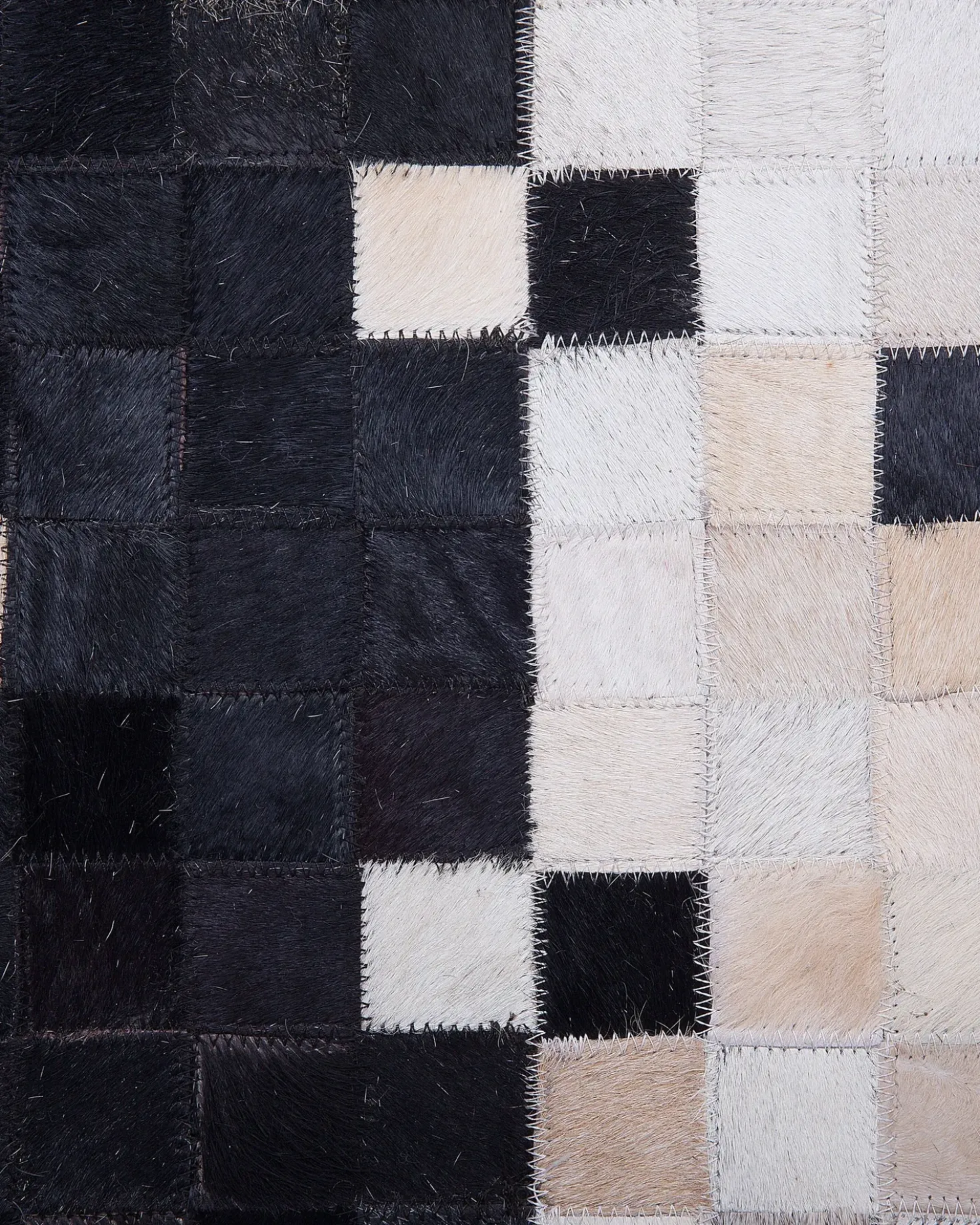 Tappeto ERFELEK Nero 160 x 230 cm Pelle naturale