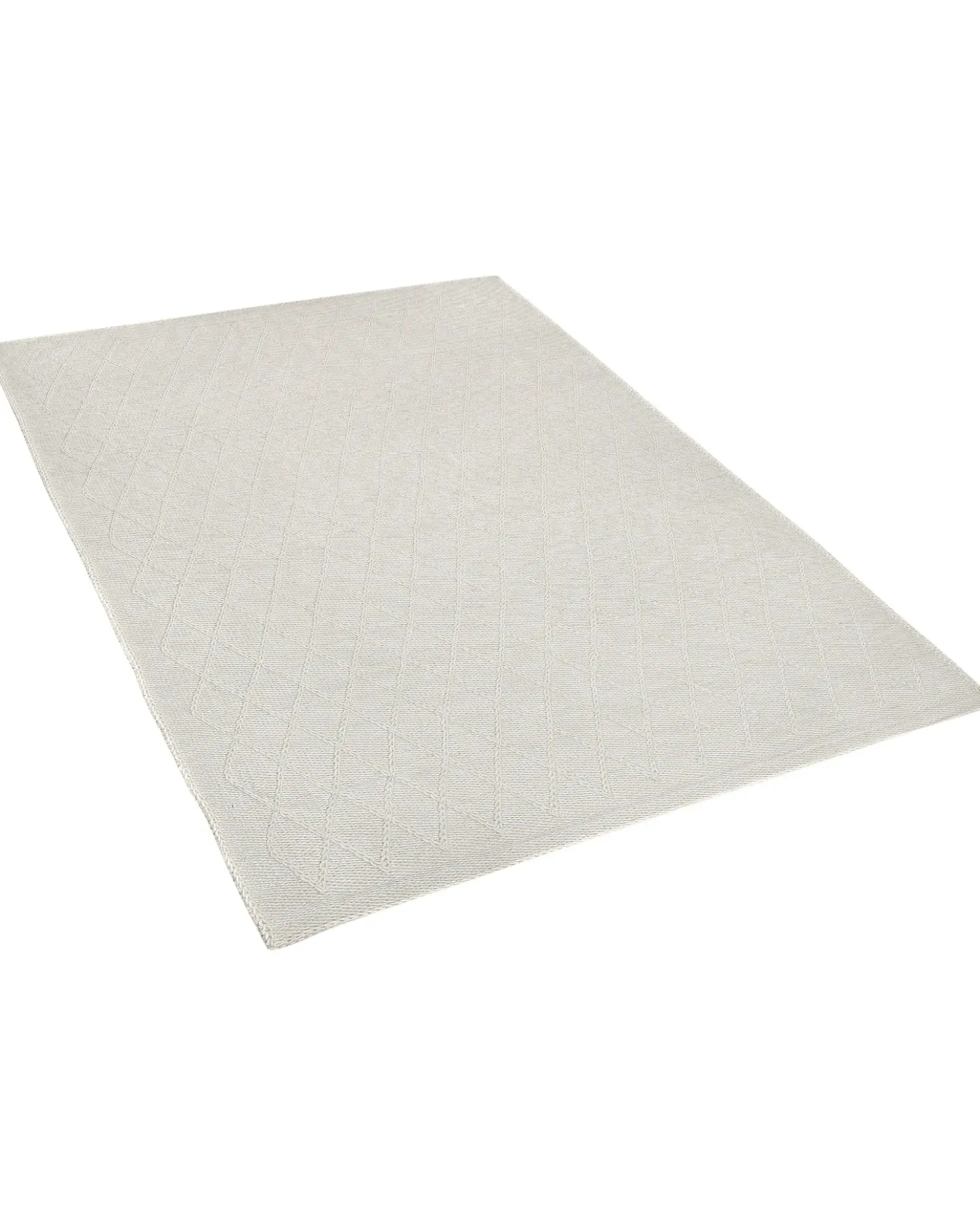 Tappeto ERZIN Bianco sporco 160 x 230 cm