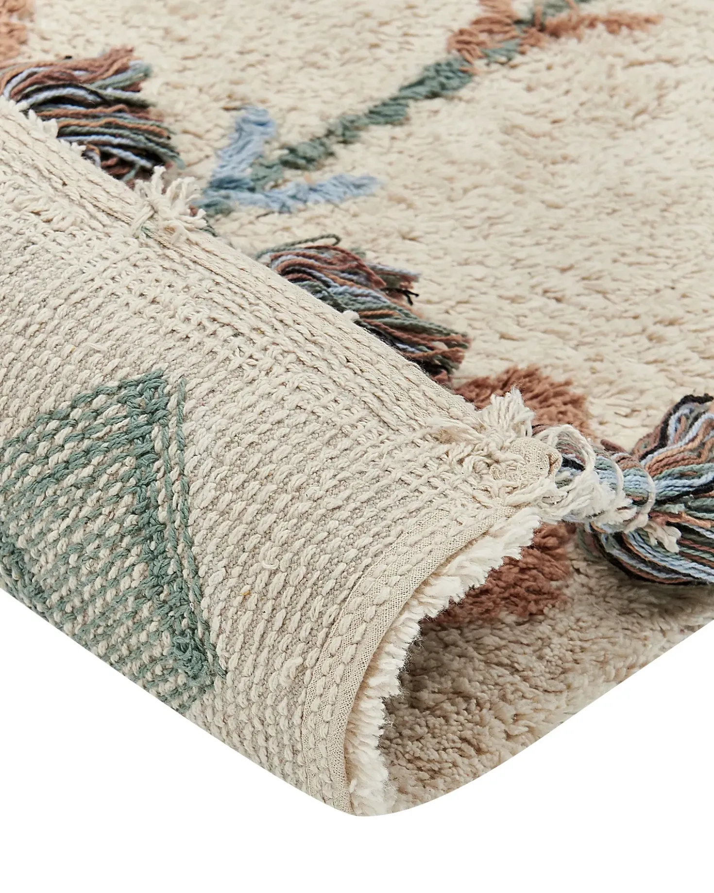Tappeto ESKISEHIR Beige 140 x 200 cm Cotone
