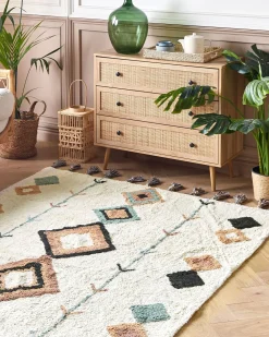 Tappeto ESKISEHIR Beige 140 x 200 cm Cotone