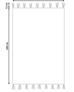 Tappeto ESKISEHIR Beige 140 x 200 cm Cotone