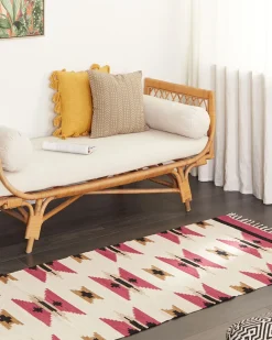 Tappeto GARNI Multicolore 80 x 300 cm Cotone Kilim