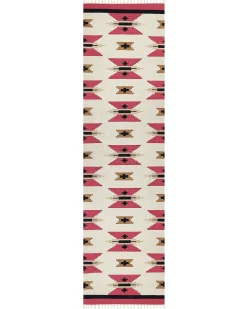 Tappeto GARNI Multicolore 80 x 300 cm Cotone Kilim