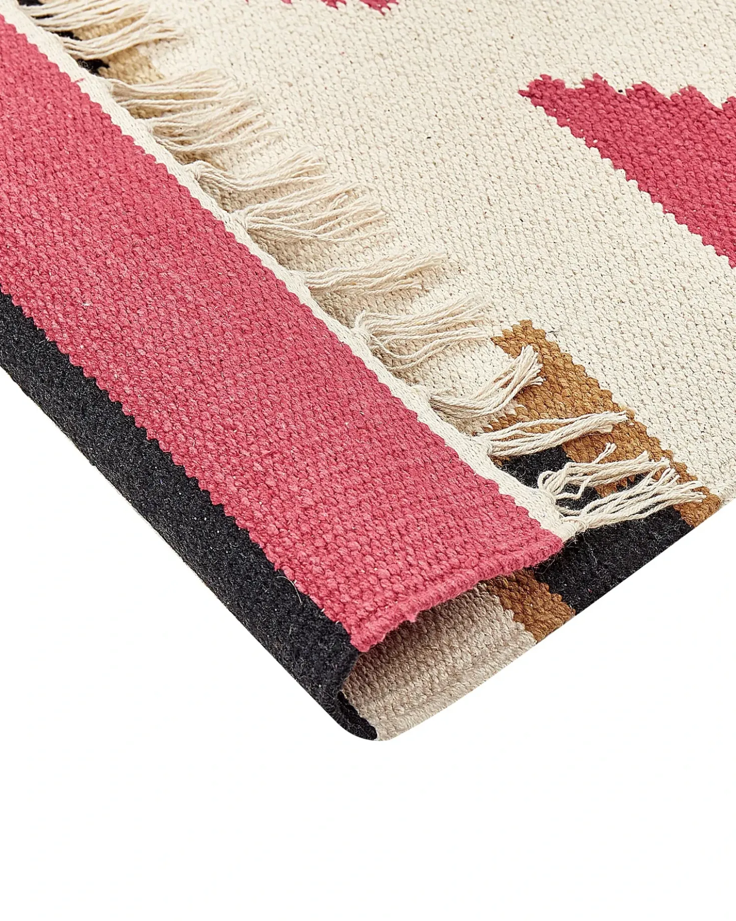Tappeto GARNI Multicolore 80 x 300 cm Cotone Kilim