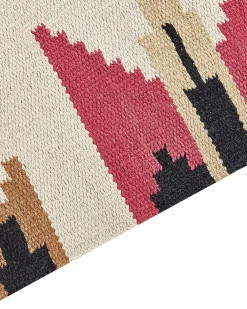 Tappeto GARNI Multicolore 80 x 300 cm Cotone Kilim
