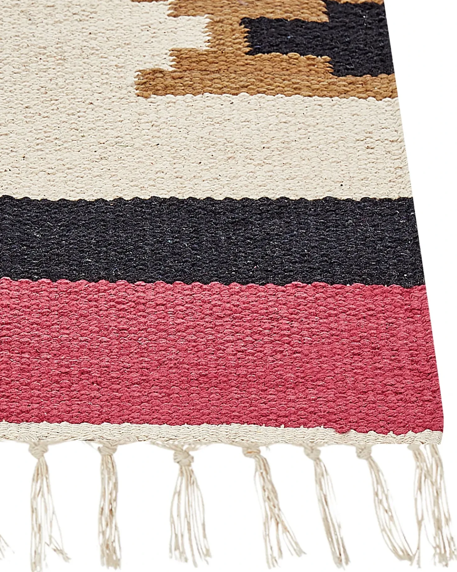 Tappeto GARNI Multicolore 80 x 300 cm Cotone Kilim