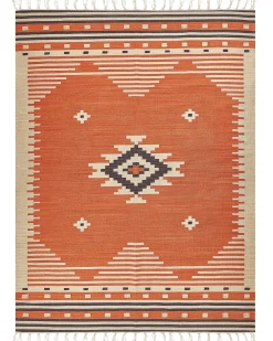 Tappeto GAVAR Arancione 160 x 230 cm Cotone Kilim