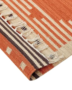 Tappeto GAVAR Arancione 80 x 300 cm Cotone Kilim
