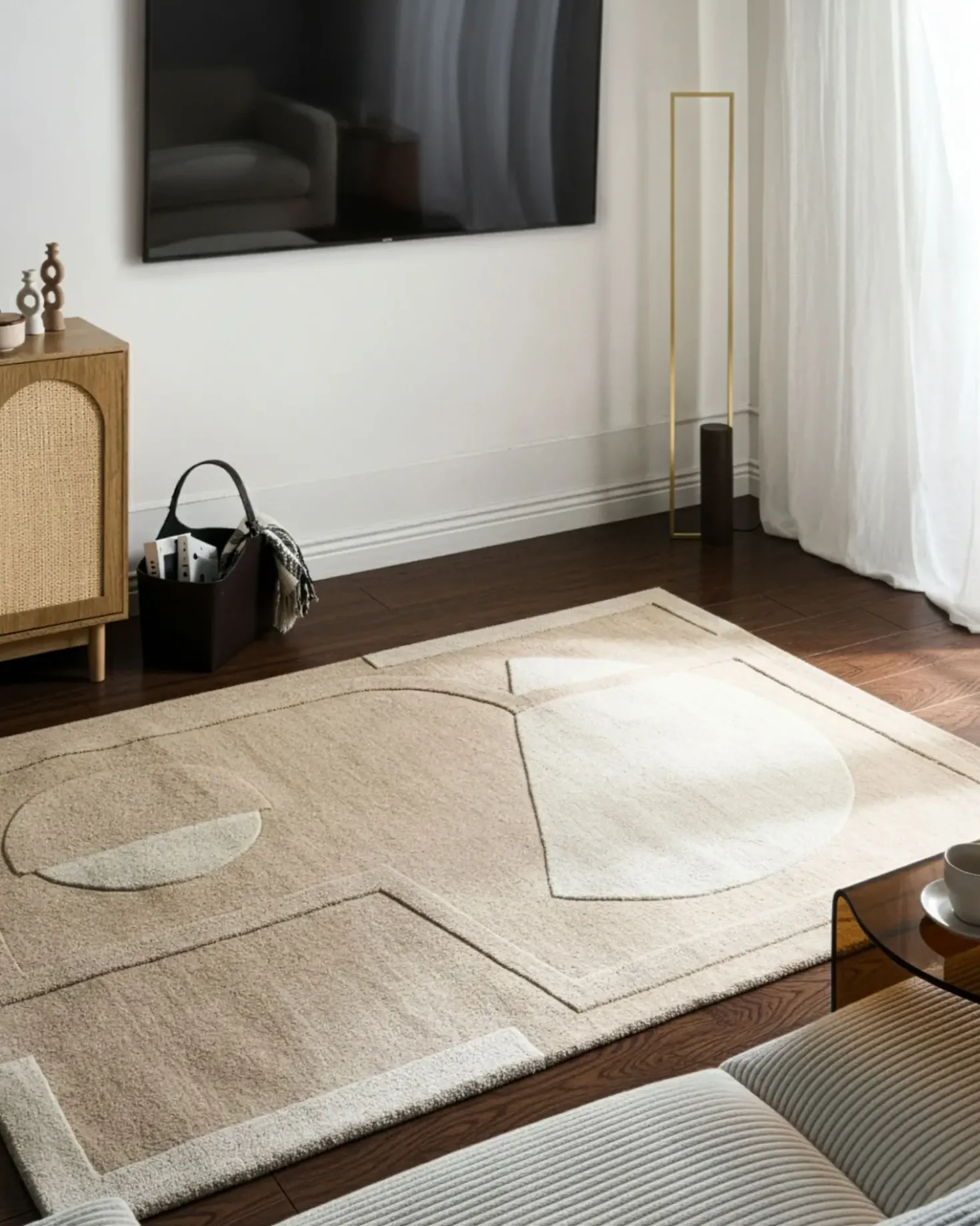 Tappeto GAYA Beige 200 x 300 cm Lana