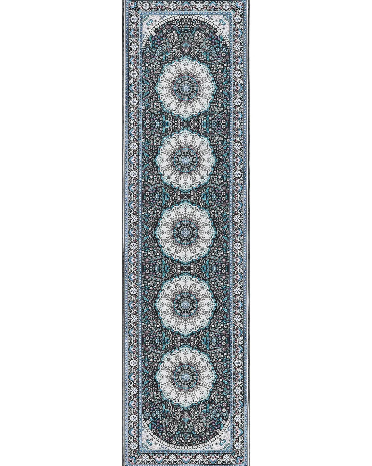 Tappeto GEDIZ Blu 80 x 300 cm