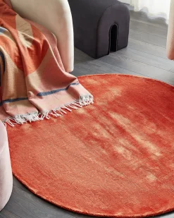Tappeto GESI II Arancione ø 140 cm Viscosa