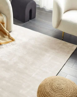 Tappeto GESI II Beige chiaro 160 x 230 cm Viscosa