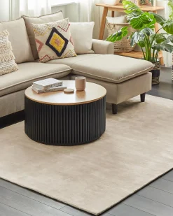 Tappeto GESI II Beige chiaro 160 x 230 cm Viscosa