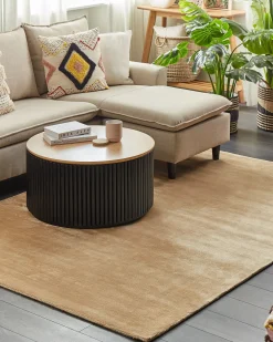 Tappeto GESI II Beige sabbia 160 x 230 cm Viscosa