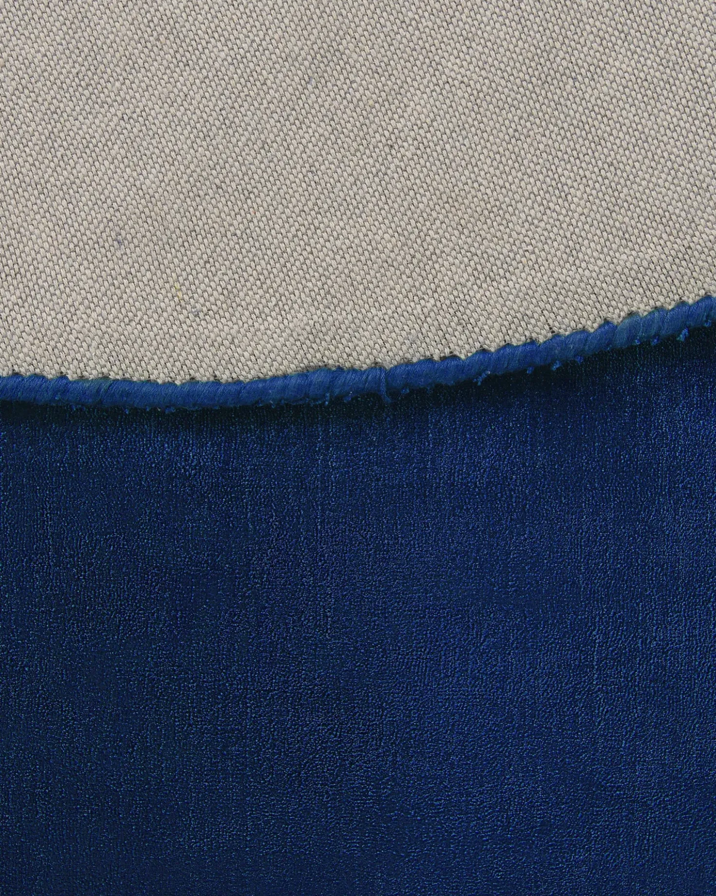Tappeto GESI II Blu marino ø 140 cm Viscosa
