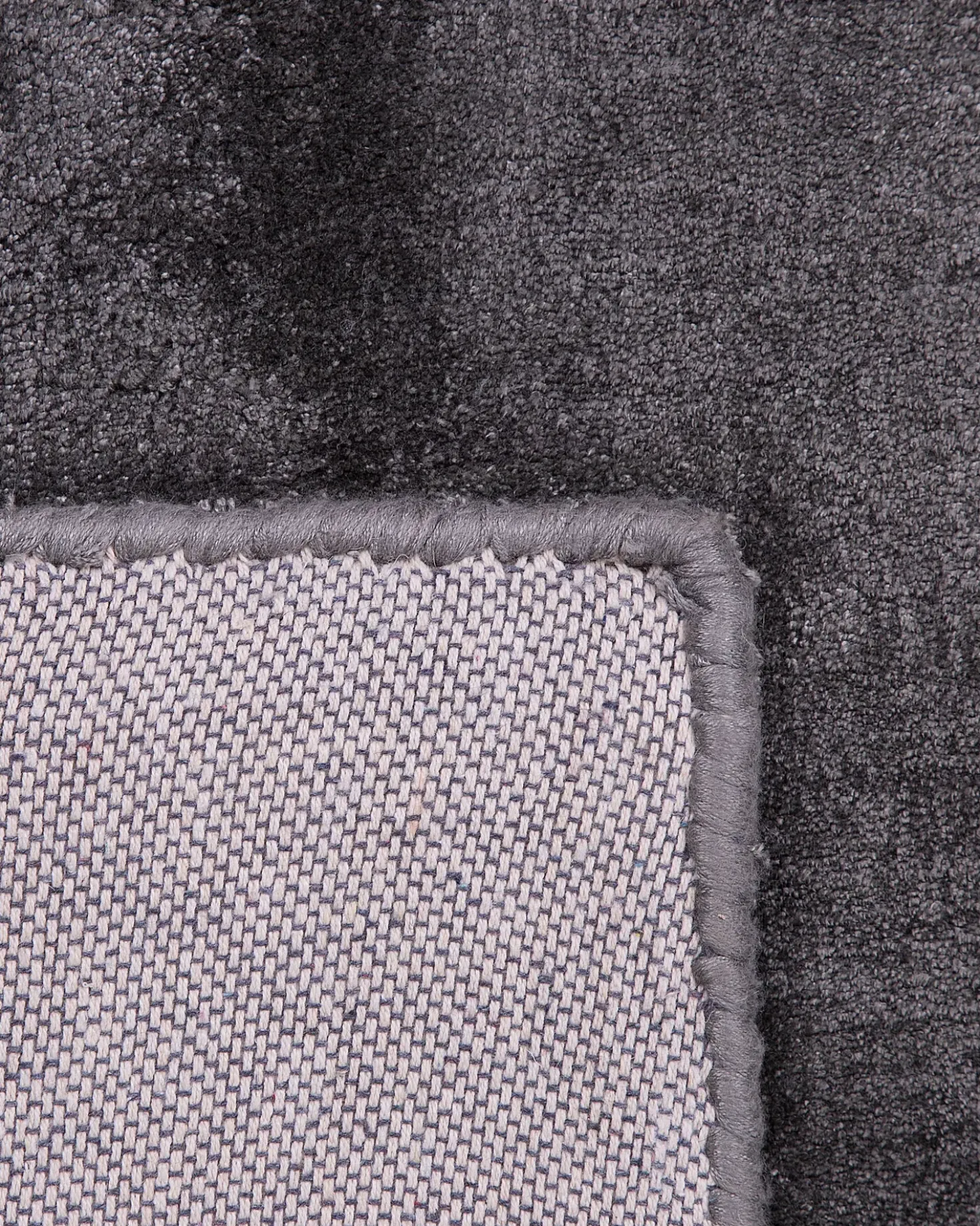 Tappeto GESI II Grigio scuro 160 x 230 cm Viscosa