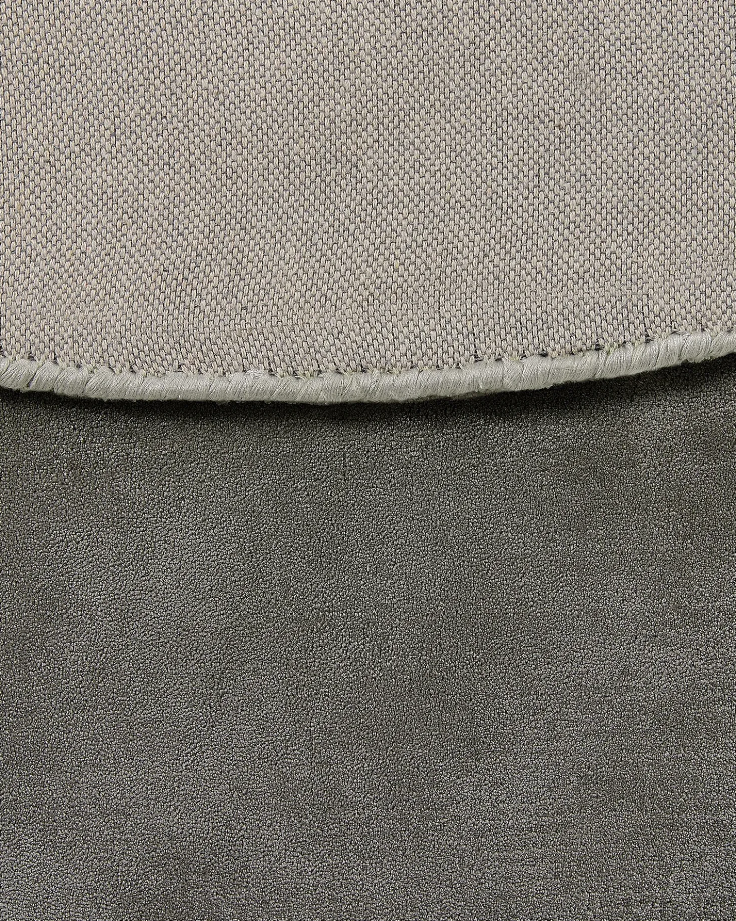 Tappeto GESI II Grigio scuro ø 140 cm Viscosa
