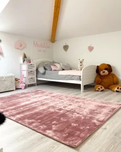 Tappeto GESI II Rosa 160 x 230 cm Viscosa