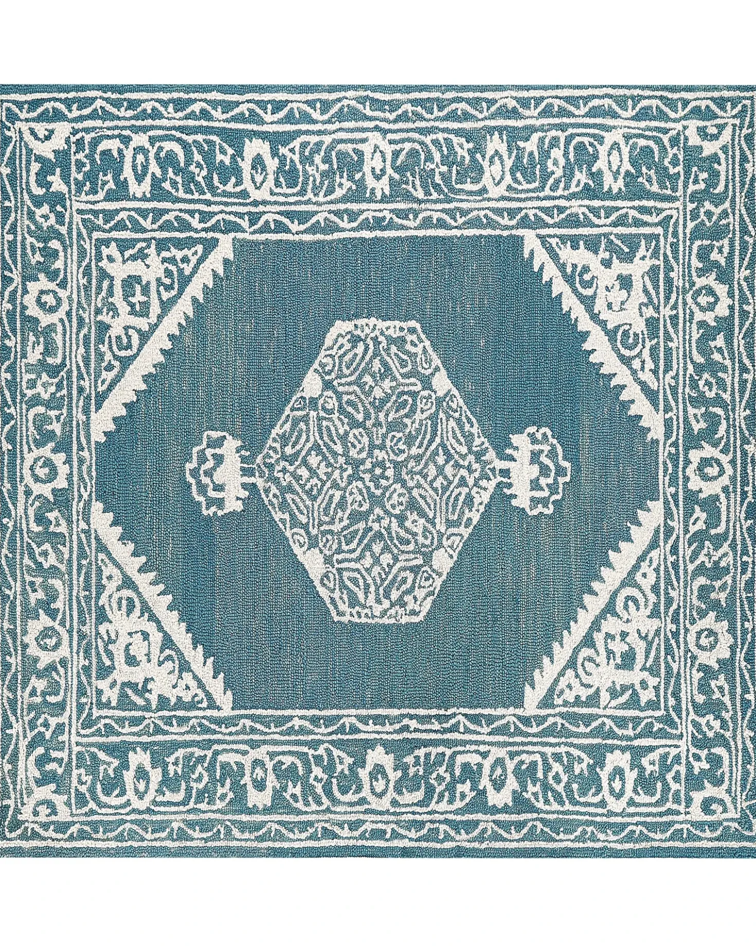 Tappeto GEVAS Blu 200 x 200 cm Lana