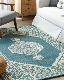 Tappeto GEVAS Blu 200 x 200 cm Lana